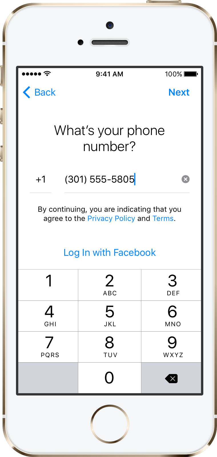 Messenger Phone Number Registration